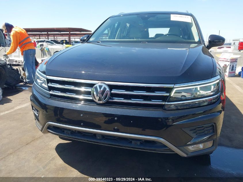 2018 Volkswagen Tiguan 2.0T Sel Premium VIN: 3VV4B7AX2JM221387 Lot: 39540323