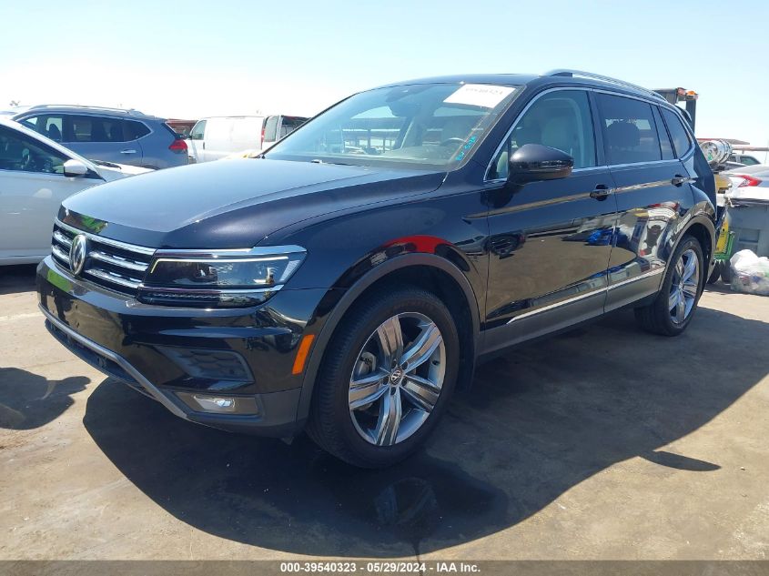 2018 Volkswagen Tiguan 2.0T Sel Premium VIN: 3VV4B7AX2JM221387 Lot: 39540323