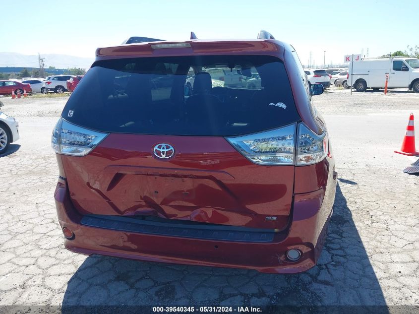 2019 Toyota Sienna Se 8 Passenger VIN: 5TDXZ3DC5KS967780 Lot: 39540345