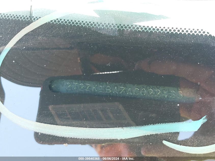 2010 Lexus Rx 350 VIN: 2T2ZK1BA7AC022433 Lot: 39540365