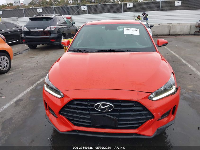 2019 Hyundai Veloster Premium VIN: KMHTG6AF8KU012144 Lot: 39540386