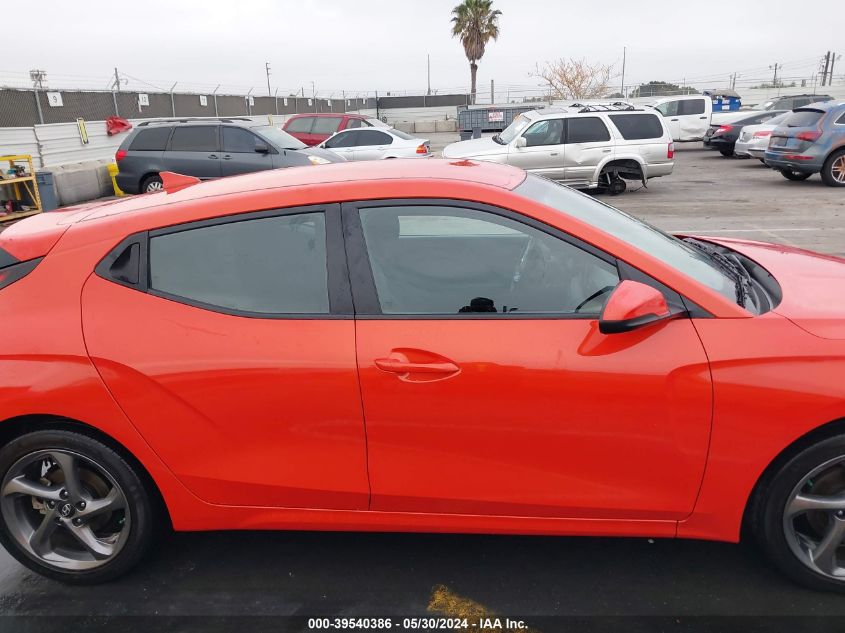 2019 Hyundai Veloster Premium VIN: KMHTG6AF8KU012144 Lot: 39540386