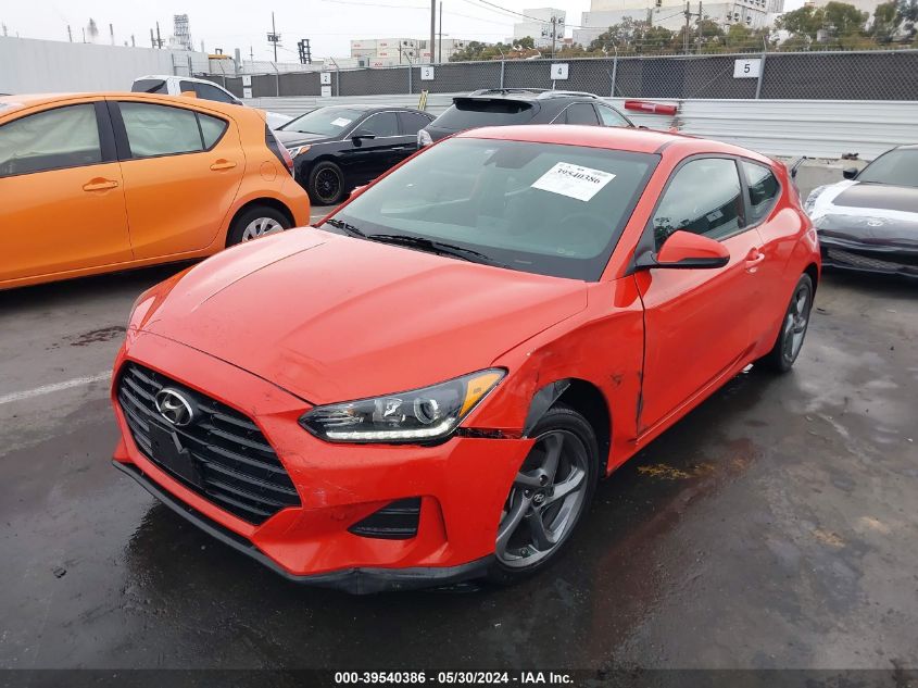 2019 Hyundai Veloster Premium VIN: KMHTG6AF8KU012144 Lot: 39540386