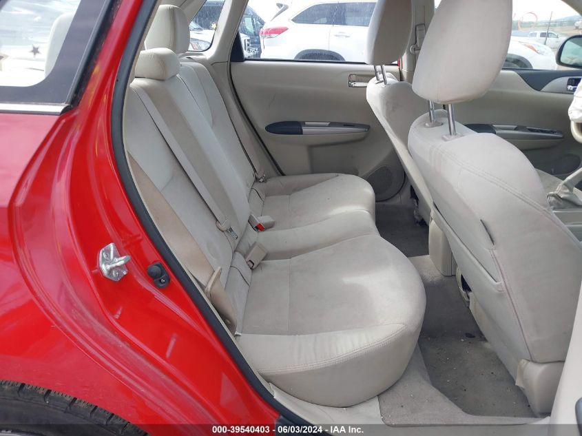 2008 Subaru Impreza 2.5I VIN: JF1GE61678H527977 Lot: 39540403