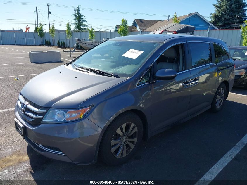 2016 Honda Odyssey Ex-L VIN: 5FNRL5H63GB015267 Lot: 39540405