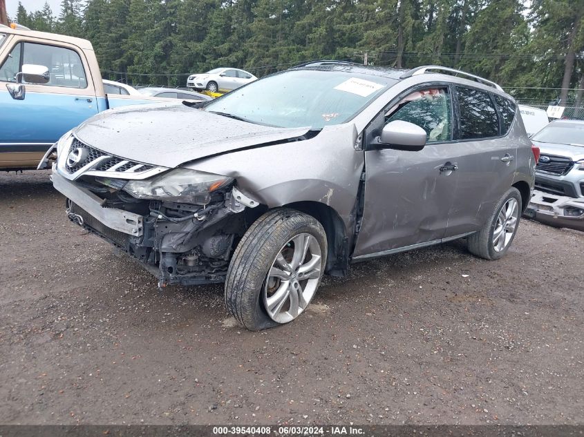 2011 Nissan Murano Le VIN: JN8AZ1MW0BW172984 Lot: 39540408