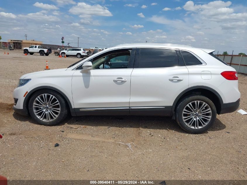 2016 Lincoln Mkx Reserve VIN: 2LMTJ6LR6GBL50376 Lot: 39540411