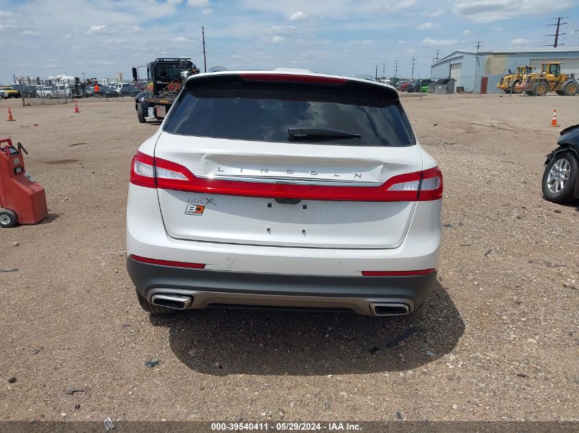 2016 Lincoln Mkx Reserve VIN: 2LMTJ6LR6GBL50376 Lot: 39540411