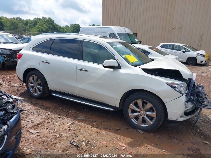 2016 Acura Mdx Advance Entertainment Packages/Advance Package VIN: 5FRYD4H98GB036210 Lot: 39540427