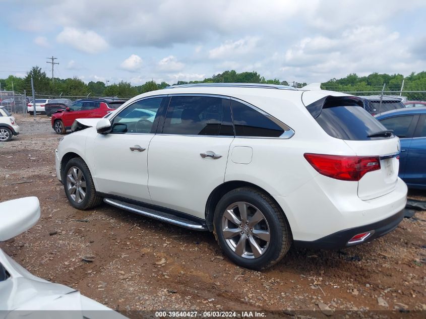 2016 Acura Mdx Advance Entertainment Packages/Advance Package VIN: 5FRYD4H98GB036210 Lot: 39540427