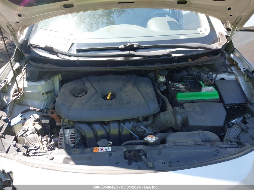 2013 Hyundai Elantra Gt Base W/Blue VIN: KMHD35LEXDU049665 Lot: 39540428