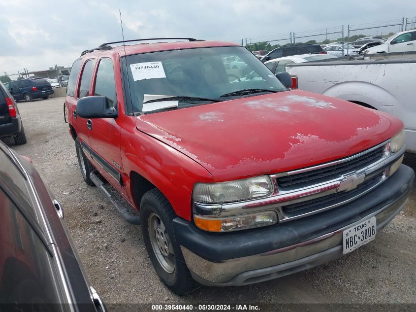 2001 Chevrolet Tahoe Ls VIN: 1GNEC13T31R115382 Lot: 39540440