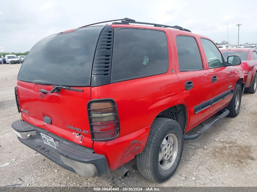 2001 Chevrolet Tahoe Ls VIN: 1GNEC13T31R115382 Lot: 39540440