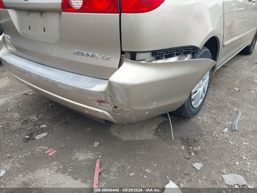 2006 Toyota Sienna Le VIN: 5TDZA23C76S567821 Lot: 39540448