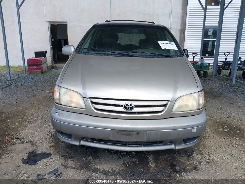 2002 Toyota Sienna Le VIN: 4T3ZF13C12U502547 Lot: 39540476