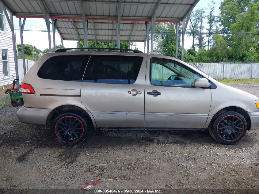 2002 Toyota Sienna Le VIN: 4T3ZF13C12U502547 Lot: 39540476