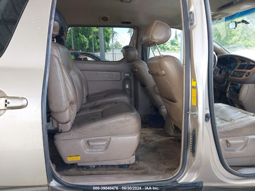 2002 Toyota Sienna Le VIN: 4T3ZF13C12U502547 Lot: 39540476