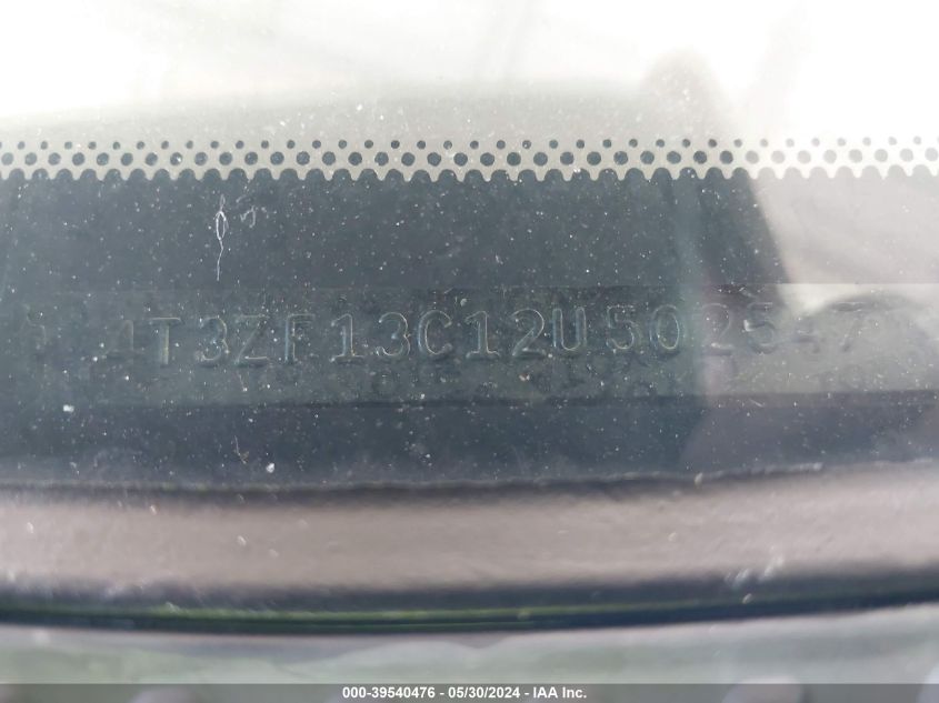 2002 Toyota Sienna Le VIN: 4T3ZF13C12U502547 Lot: 39540476