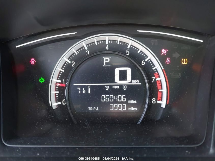 2018 Honda Civic Lx VIN: 2HGFC2F51JH595925 Lot: 39540485