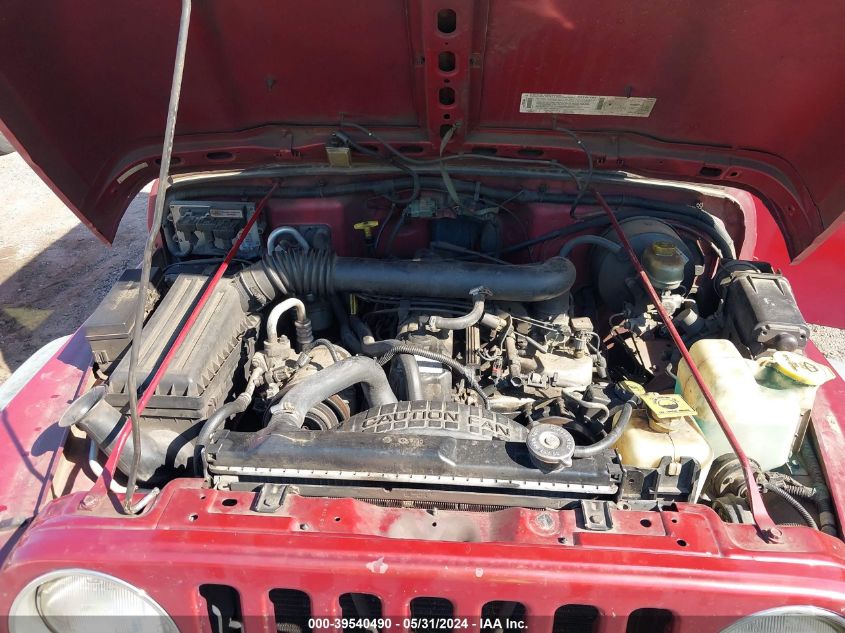 1999 Jeep Wrangler Sport VIN: 1J4FY19S5XP432592 Lot: 39540490