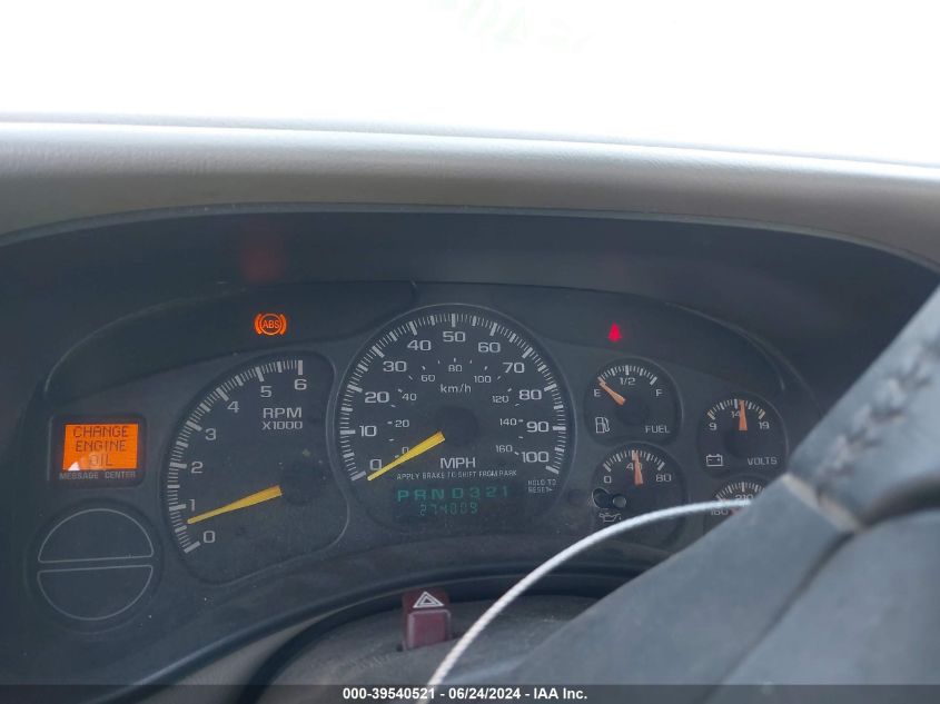 2000 Chevrolet Silverado 1500 Ls VIN: 2GCEK19T8Y1125296 Lot: 39540521