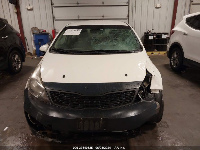2013 Kia Rio Lx VIN: KNADM4A39D6274545 Lot: 39540525