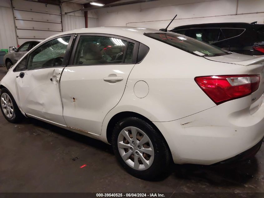 2013 Kia Rio Lx VIN: KNADM4A39D6274545 Lot: 39540525