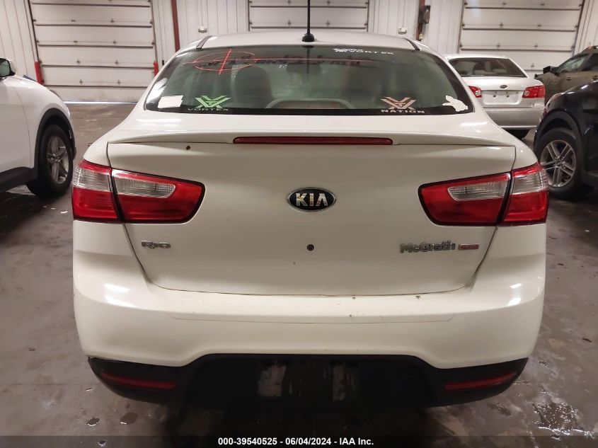2013 Kia Rio Lx VIN: KNADM4A39D6274545 Lot: 39540525