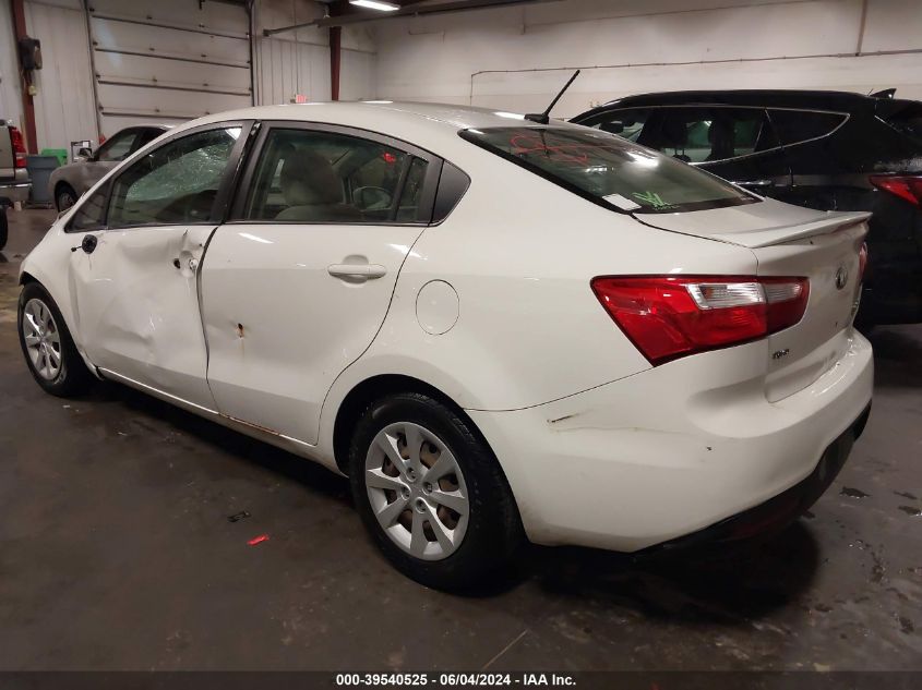 2013 Kia Rio Lx VIN: KNADM4A39D6274545 Lot: 39540525