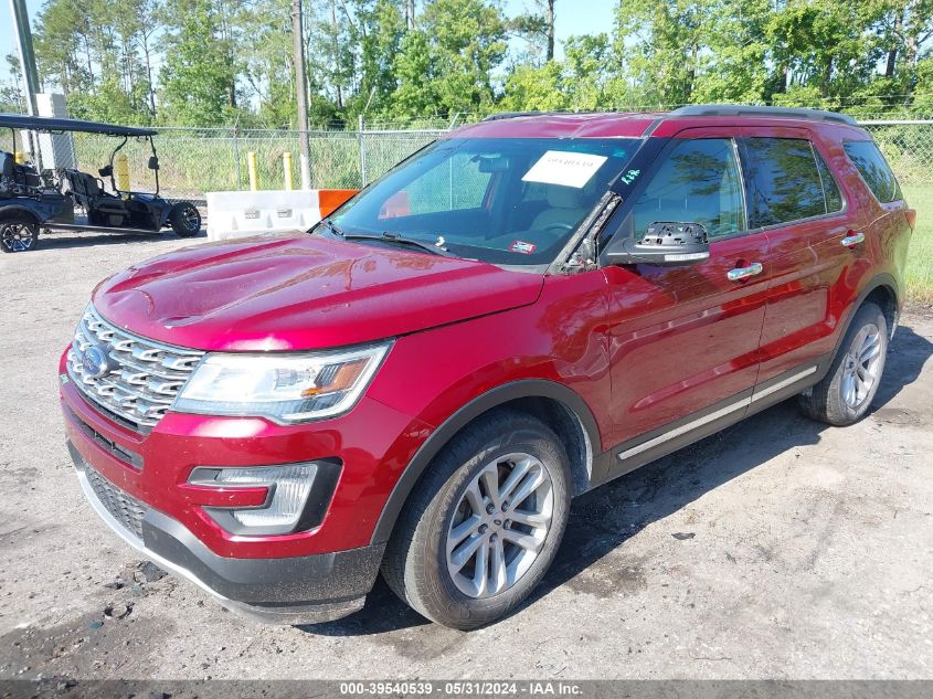 2017 Ford Explorer Xlt VIN: 1FM5K7D84HGA92219 Lot: 39540539