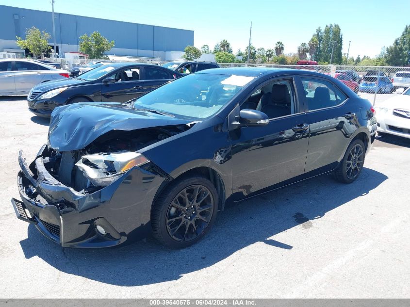 2016 Toyota Corolla S W/Special Edition Pkg VIN: 2T1BURHE1GC568808 Lot: 39540575