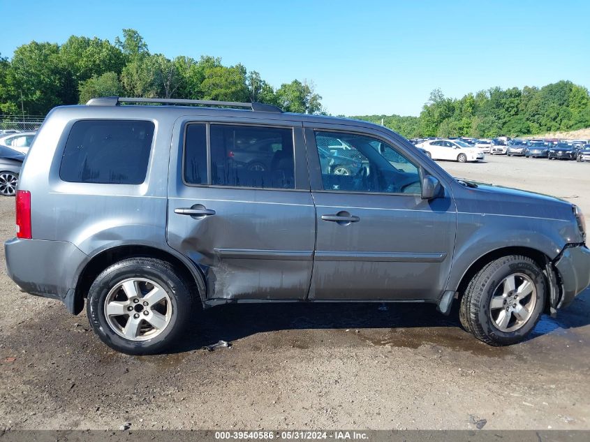 2011 Honda Pilot Ex-L VIN: 5FNYF3H52BB054715 Lot: 39540586