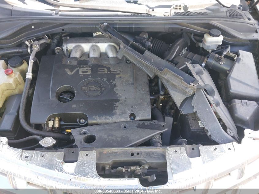 2004 Nissan Murano Sl VIN: JN8AZ08W64W303617 Lot: 39540633