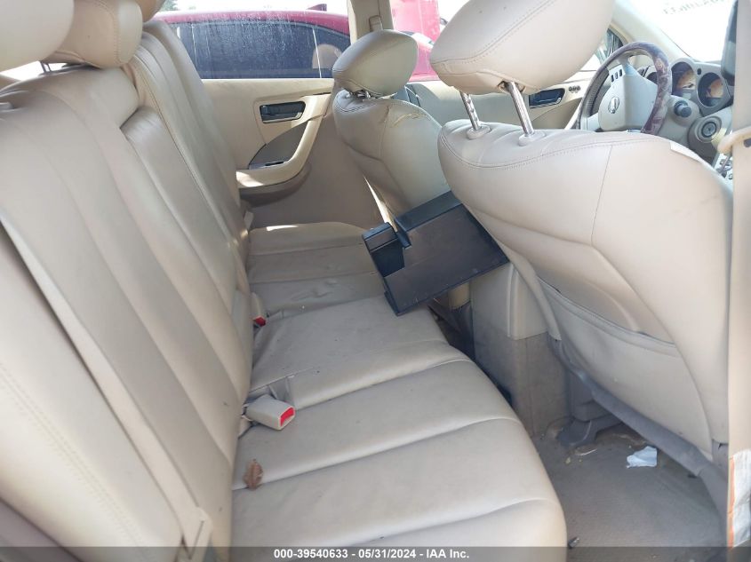 2004 Nissan Murano Sl VIN: JN8AZ08W64W303617 Lot: 39540633