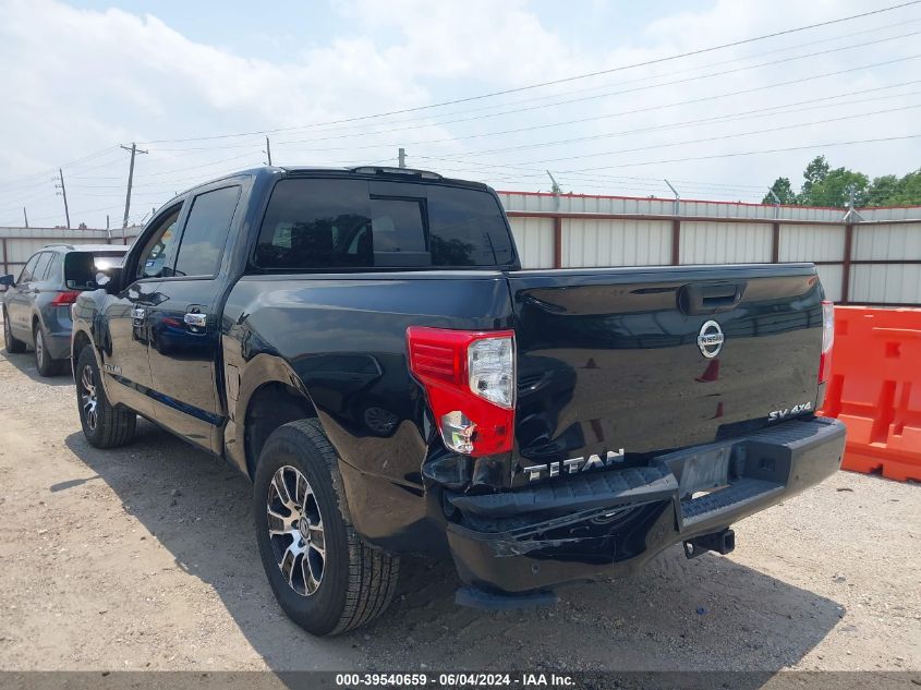 2021 Nissan Titan Sv 4X4 VIN: 1N6AA1ED2MN519592 Lot: 39540659