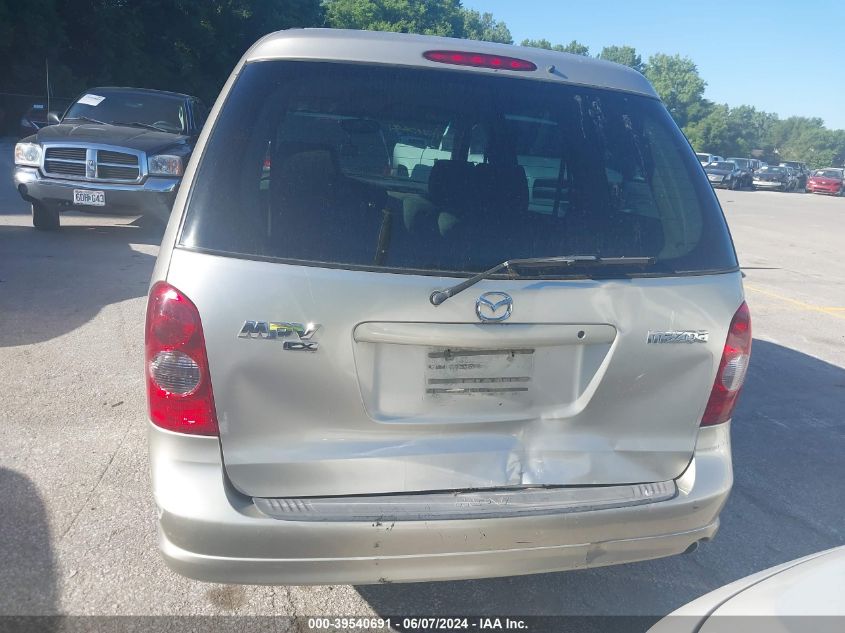 2003 Mazda Mpv Es/Lx/Lx-Sv VIN: JM3LW28J130375282 Lot: 39540691