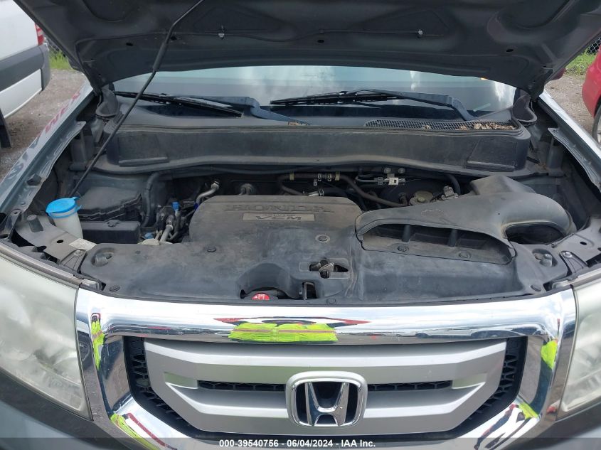 2010 Honda Pilot Ex-L VIN: 5FNYF4H51AB010807 Lot: 39540756