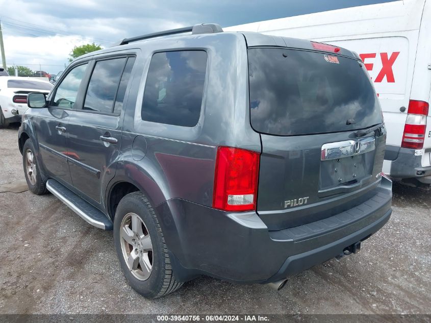 2010 Honda Pilot Ex-L VIN: 5FNYF4H51AB010807 Lot: 39540756