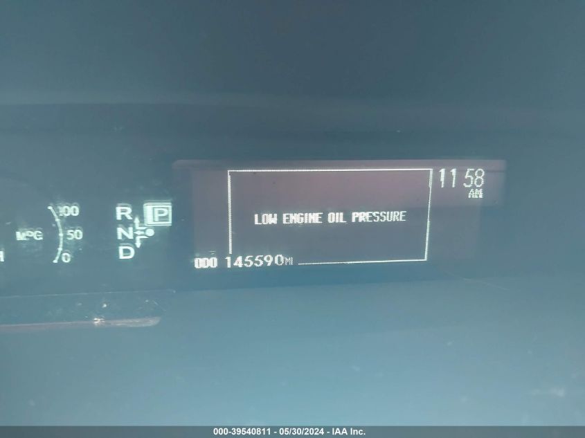 2011 Toyota Prius Four VIN: JTDKN3DU5B1369023 Lot: 39540811