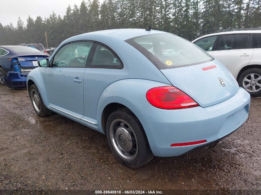 2012 Volkswagen Beetle 2.5L VIN: 3VWJP7AT6CM634090 Lot: 39540818