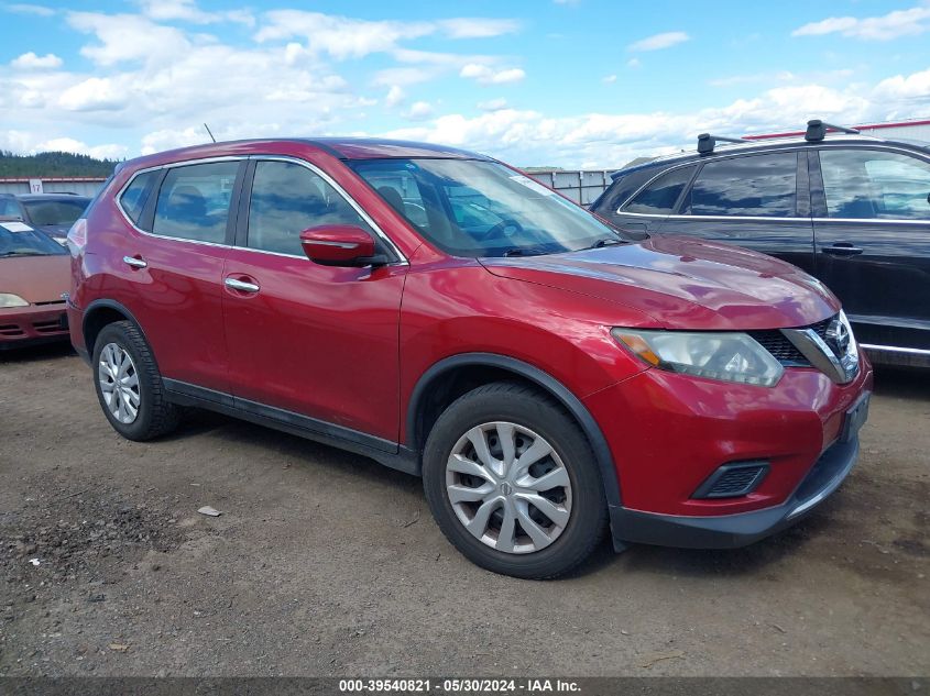 2015 Nissan Rogue S/Sl/Sv VIN: 5N1AT2MTXFC862513 Lot: 39540821