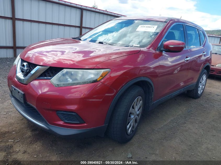 2015 Nissan Rogue S/Sl/Sv VIN: 5N1AT2MTXFC862513 Lot: 39540821