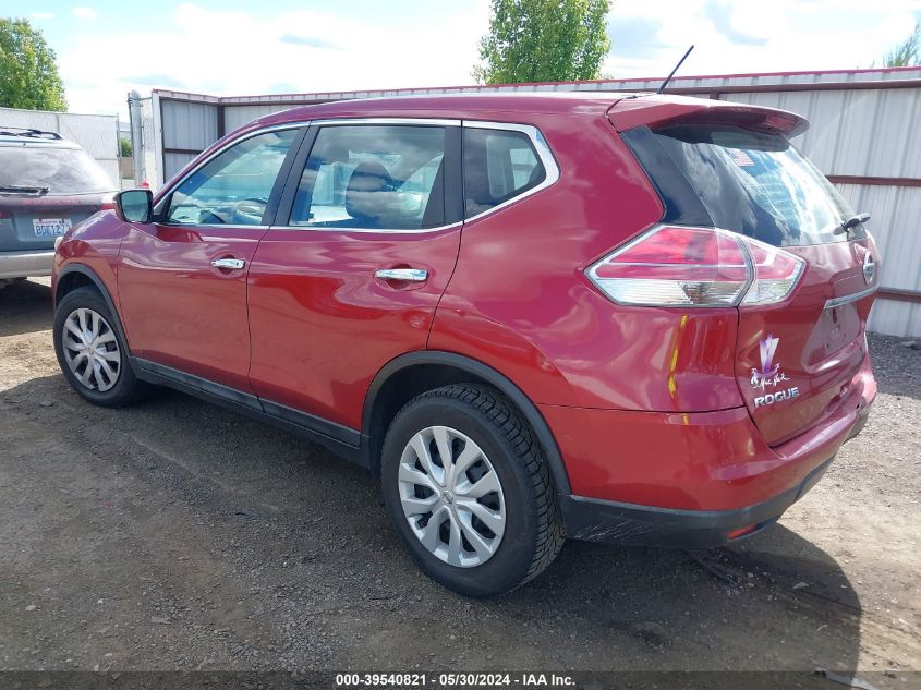 2015 Nissan Rogue S/Sl/Sv VIN: 5N1AT2MTXFC862513 Lot: 39540821