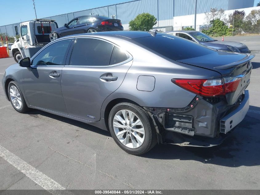 2013 Lexus Es 300H 300H VIN: JTHBW1GG1D2018029 Lot: 39540844