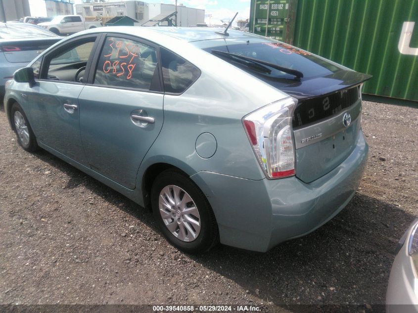 2012 Toyota Prius Plug-In VIN: JTDKN3DP4C3021004 Lot: 39540858