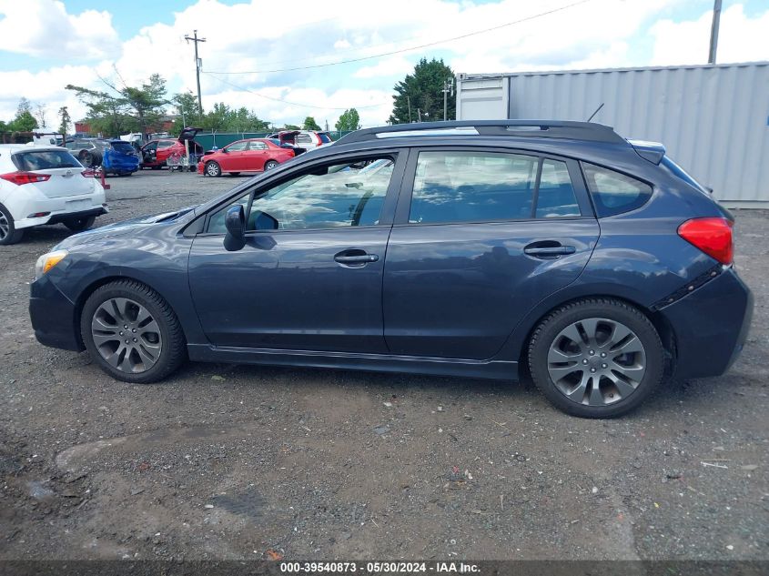 2014 Subaru Impreza 2.0I Sport Premium VIN: JF1GPAL6XE8318447 Lot: 39540873