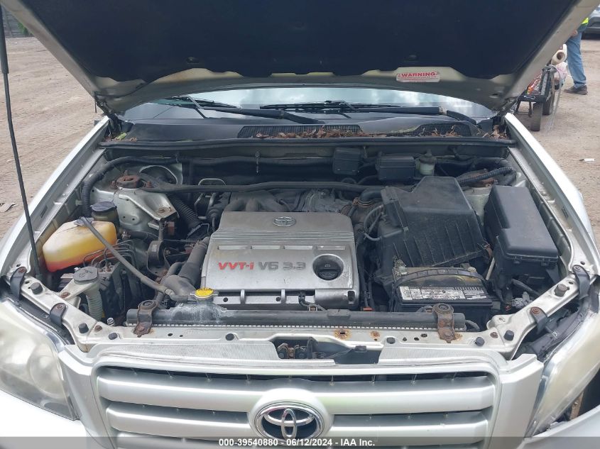 2007 Toyota Highlander V6 VIN: JTEDP21A670140253 Lot: 39540880