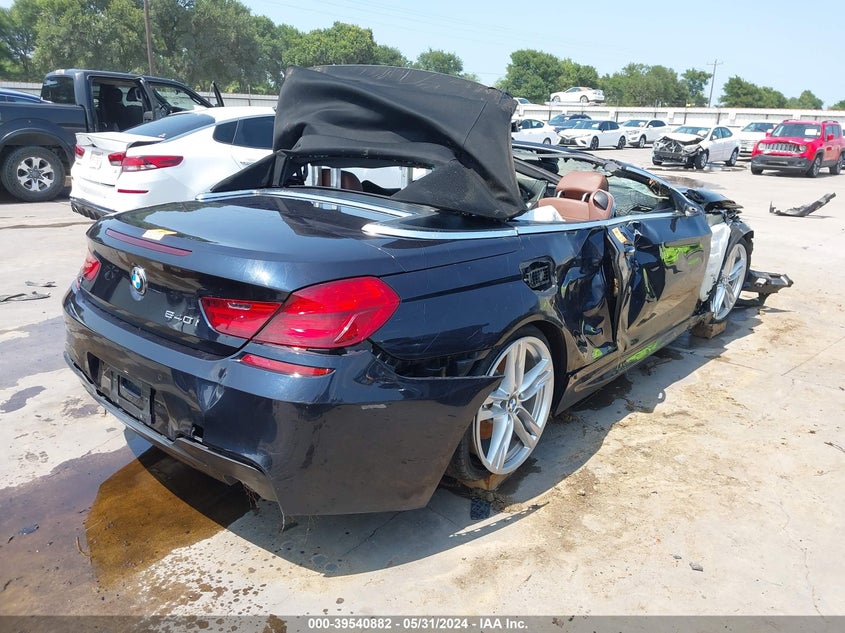 2012 BMW 640I VIN: WBALW7C56CC618435 Lot: 39540882