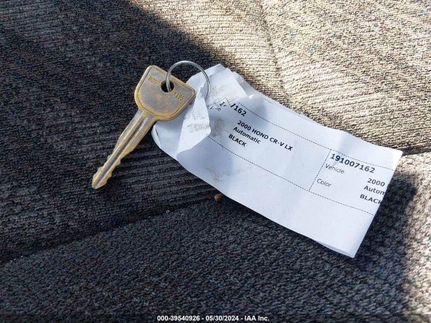 2000 Honda Cr-V Lx VIN: JHLRD2845YC004377 Lot: 39540926