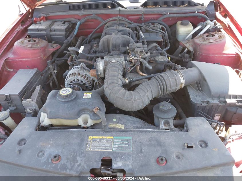 2006 Ford Mustang V6 VIN: 1ZVFT84N665262457 Lot: 39540937